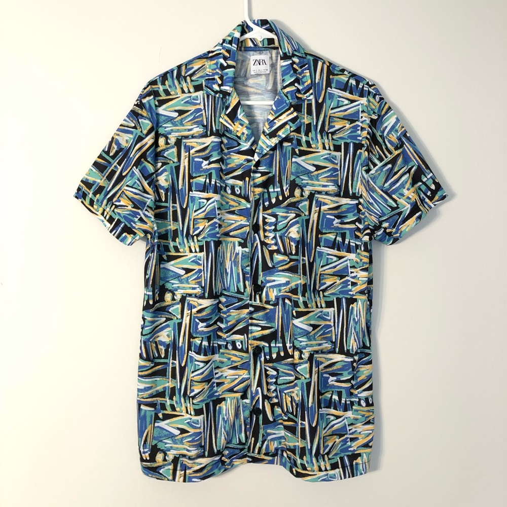 Zara Men’s Allover Print Shirt